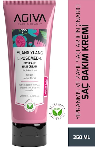 Ylang Ylang Liposomed C Yıpranmış Ve Zayıf Saçlar İçin Saç Bakım Kremi-vegan
