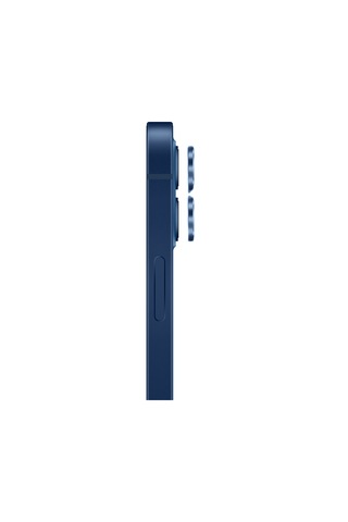 Safeus Safir Temperli Kamera Lens Koruyucu Apple Uyumlu iPhone 12 Ve Mini İle Mavi