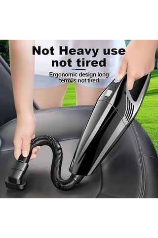 Fochsia Black Şarj Edilebilir Kablosuz El Süpürgesi Güçlü Emiş Ev Ofis Araç İçin Hepa Filtre