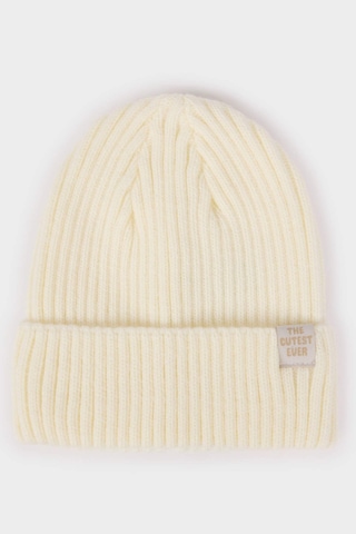 Defacto Kız Bebek Triko Bere E9999a525wnwt1 Beyaz