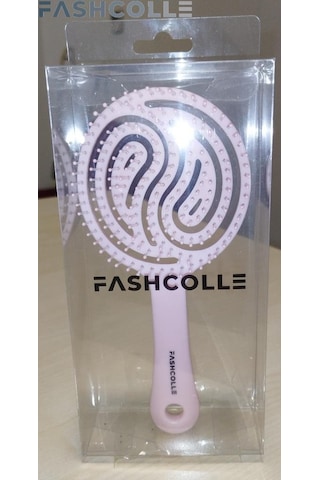Fashcolle Pembe Üç Boyutlu Oval Saç Fırçası