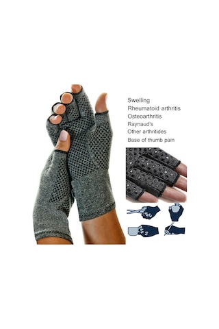 Moveevo Artrit Ağrıları İçin Pamuklu Baskı Eldiven - Esnek Ve Rahat Kullanım