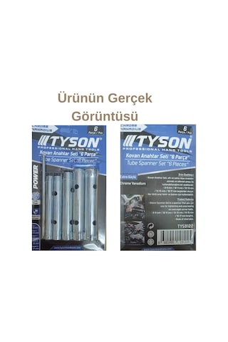 Mastertools 6 Parça Boru Tipi Lokma Anahtar Takımı - 8mm-17mm Metrik Çift Taraflı Somun Sıkma Seti - T-kollu Muslu