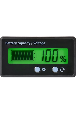 Lcd Batarya Kapasite / Voltaj Göstergesi 12-84v Lion / Lifepo4 /
