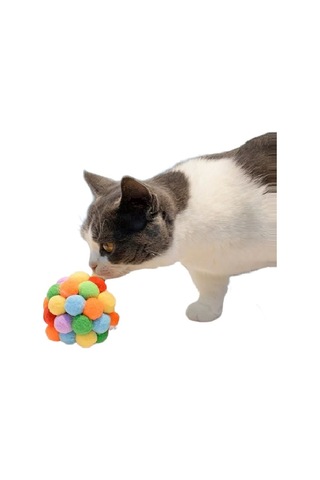 Schulzz Çıngıraklı Sesli Catnip Özellikli Kedi Topu 6 CM