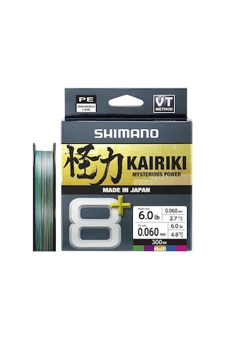Shimano Kairiki 8+ 300m Multi Clour Örgü İp Misina 0.16mm