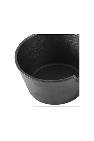 Mini Tereyağı Eritme Tencere Yuvarlak Sağlam Dökme Demir Damlatmayan Ağız Ahşap Saplı Omlet Kızartma Tavası Ev Mutfak Yemek Pişirme İçin Diğer