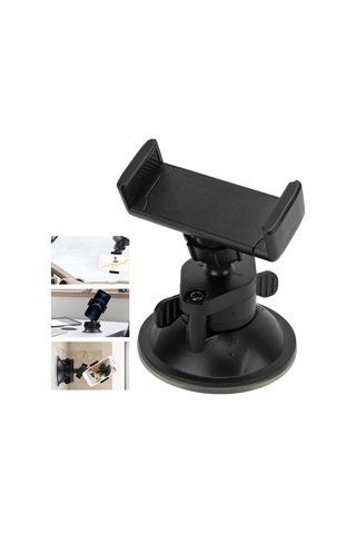 Konesam Araç Sinyal Camı Ve Masaüstü İçin 360 Ayarlanabilir Sıkıcı Telefon Tutucu - Plastik + Kauçuk Malzeme, 6-9cm Tutma Aralığı