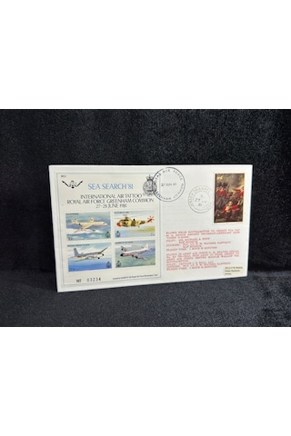 1981 İngiltere Kraliyet Hava Kuvvetleri Deniz Kurtarma Royal Air Force Raf Airmail