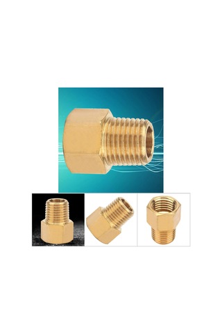 Fosenze Bakır Sanayi Tipi Adaptör: 1/4" Bspt Erkek Dış Vida - 1/4" Npt Dişi İç Vida, Su-gaz-yakıt Taşıma, Dayanıklı Ve Korozyona Dayanıklı