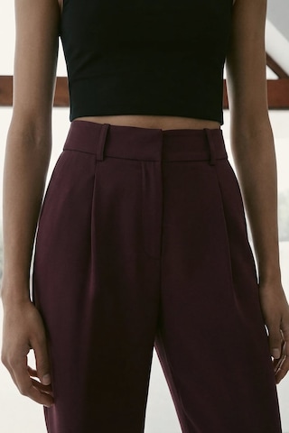 Sateen Talia Havuç Pantolon - Mürdüm-137381