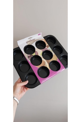 Teflon Muffin Tepsi Kalıbı 12'li Goldcakes