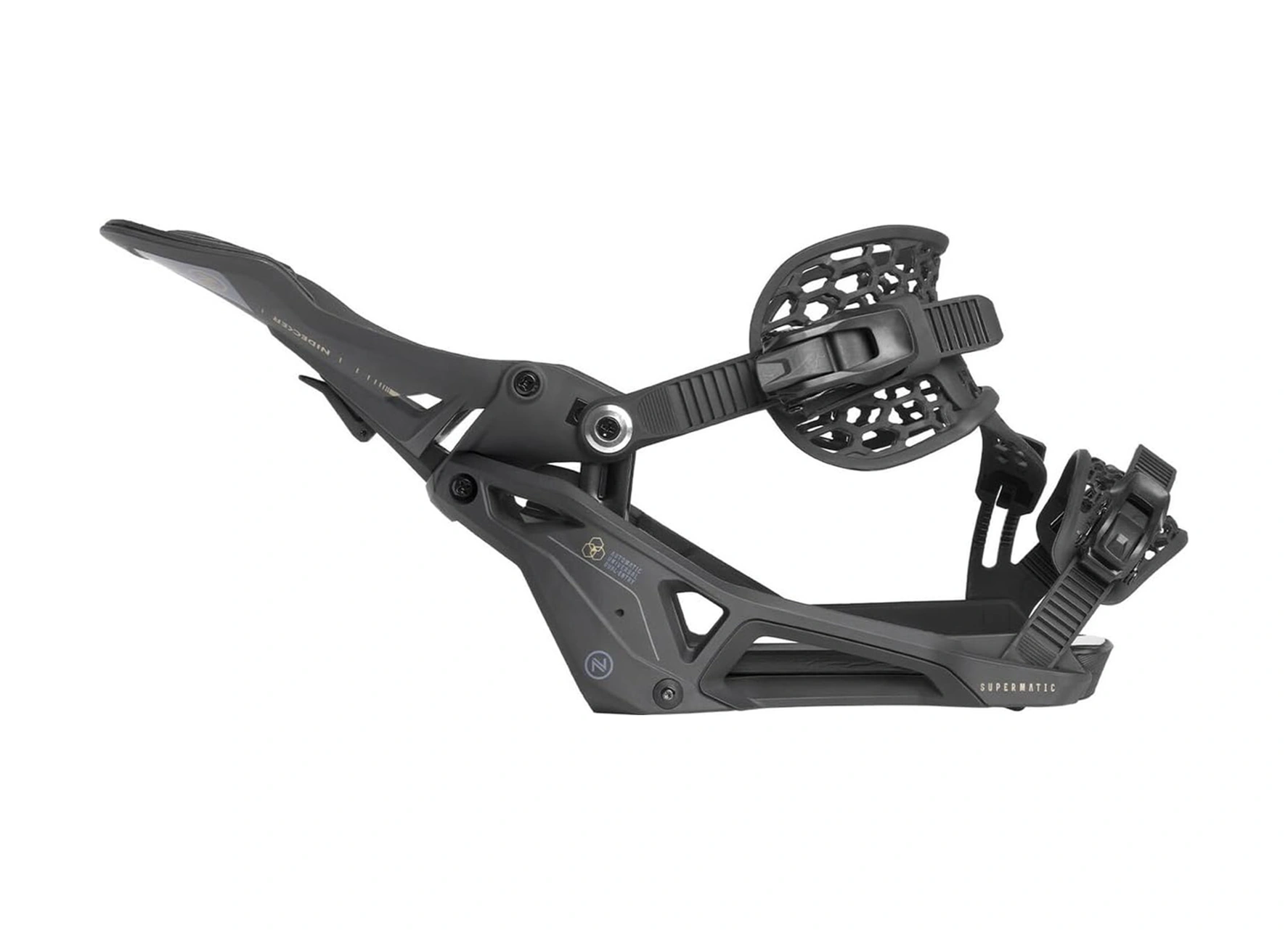 Nidecker Ni Decker Supermatic Unisex Siyah Snowboard Bağlaması 10011 Siyah