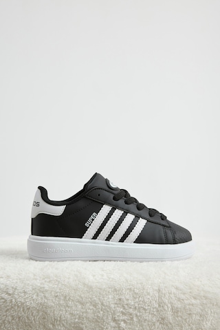 Tonny Black Rahat Kalıp Nefes Alabilen Bağcıklı Sneaker Çocuk Unisex Siyah Beyaz Sneaker Tbtmkd070 Siyah - Beyaz