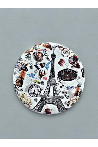 Işıltılı Karışık Desenli Çift Taraflı Yuvarlak Cep Çanta Makyaj Aynası 7cm Çap Kod:3 Çok Renkli