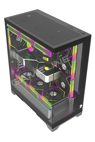 Gameline Artıst 7x Argb Kumandalı Fan Usb 3.0 E-atx Gaming Bilgisayar Kasası Siyah