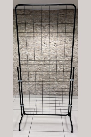 Tel Pano Standı 90x190 Cm Siyah 80 Adet Kanca Bijuteri Standı Çorap Standı Telefon Standı