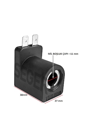 SEGER 12V. HAVALI KORNA BOBİNİ  71HB12 EAN: 8698520200752