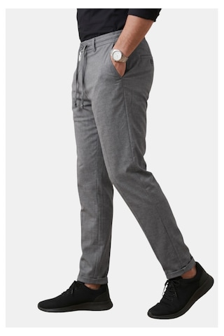 Deep Sea Deepsea Antrasit İtalyan Kesim Slim Fit Likralı Duble Paça Erkek Spor Pantolon 2602050