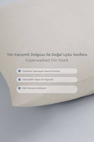 Yataş Bedding Superwashed Yün Yastık 50 x 70 CM