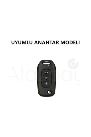 Renault Megane 4 Clio 5 Kadjar Captur Koleos Silikon Desenli Anahtar Kılıfı