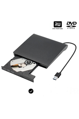Harici Usb 3.0 8x Dvd Rw Optik Sürücü Hızlı Ve Kolay Kullanım