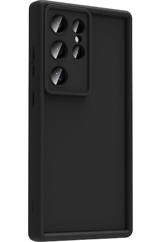 Effox Galaxy Uyumlu S24 Ultra Kılıf Kamera Korumalı Ananas Kapak - Siyah Siyah