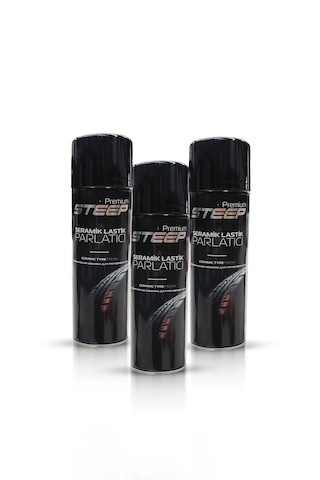 Steep Seramik Lastik & Tampon Parlatıcı Sprey 3 Adet 500ml