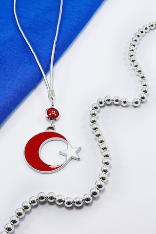 Çerçeveli Nazar Boncuklu Ay Yıldız Araba Dikiz Ayna Süsü, Yeni Ar