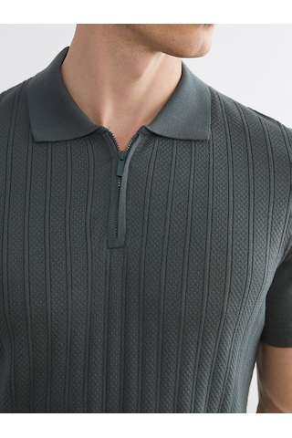 Lcwaıkıkı Classic Yeşil Polo Yaka Erkek Triko Tişört