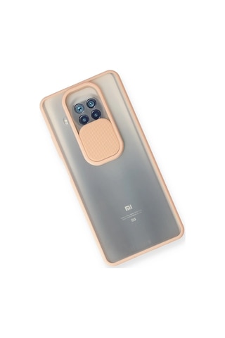 Newface - 64 - Xiaomi Mi 10t Lite Kılıf Palm Buzlu Kamera Sürgülü Silikon - Matxzngz - - Pembe