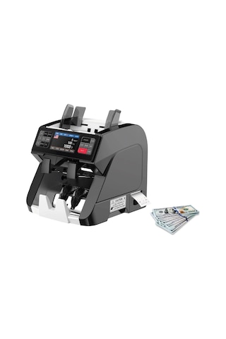 Hms-kaan Pro Black Printer Lı Para Sayma Makinesi 25 Ülkeli 1+1 Müşteri Ekranlı