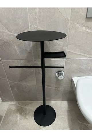 lyla concept Lisa Plus Banyo Organizeri,tuvalet Kağıtlık, Havluluk Siyah Siyah