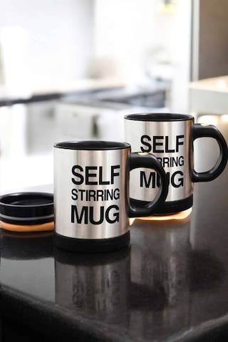Yazılı Mug Karıştırıcı Özelliği Ve Paslanmaz Çelik Renkli