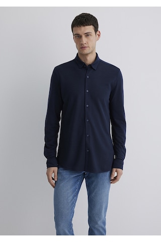 Mavi - Lacivert Liyosel Gömlek 0211582-70488 Lacivert