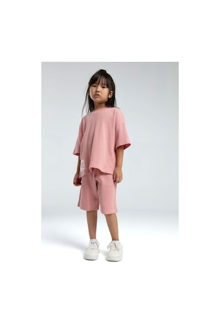 Rolypoly Kız Çocuk Pembe Bermuda Takım Rp3628-c-v2 Pembe
