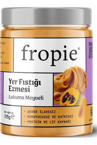 Fropie Yer Fıstığı Ezmesi - Lukuma Meyveli 315 G