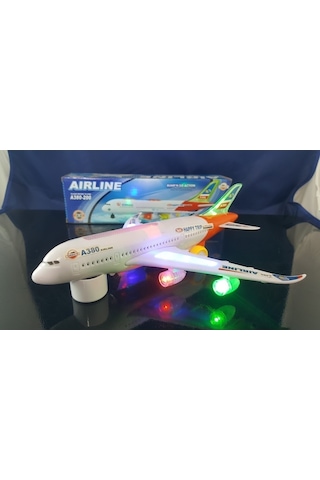 A380 Pilli Yolcu Uçağı Pilli Uçak Sesli Hareketli Işıklı
