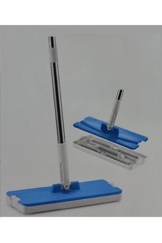 Stepy Flat Broom Set Gırgır Seti Beyaz - Mavi