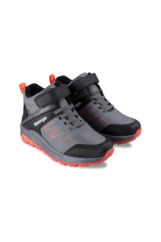 Slazenger KENTON I Çocuk Cırt Cırtlı Koyu Gri Bot