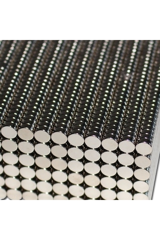 100 Adet Çap 5Mm X Kalınlık 2Mm Silindir Güçlü Neodyum Mıknatıs N11.2447