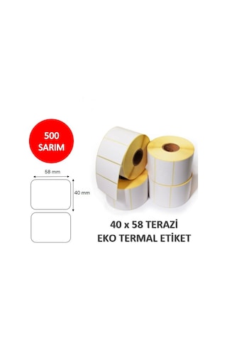 Elitrulo Terazi Etiketi 40x58 Termal - 500 Adet Elitrulo Terazi Etiketi 40x58 Termal - 500 Adet