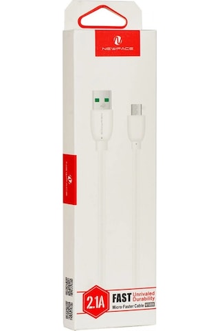 Nf6006 Micro Usb Kablo - Beyaz Şarj Kablosu