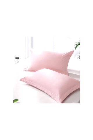 Maki Home Volanlı Süs Dikişli Açık Pembe 2 Adet 50x70 Yastık Kılıfı Acık Pembe
