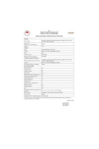 Agrosin Antares 11.11.11 + 11 So3 Organomineral Granül Gübre 50 Kg