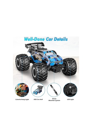 Oyuncak Kumandalı Araba Ful Fonks Şarjlı 22cm Işıklı 20 Km Hız Yapan Off Road Drift Atan Arazi Aracı