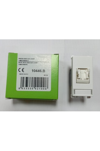 Beyaz Rj45 Cat6 Data Prizi 1m