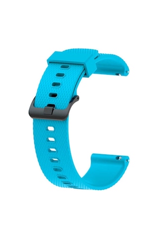 Samsung Gear S2 Uyumlu Krd-46 20mm Silikon Kordon Mavi