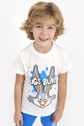 Bugs Bunny Lisanslı İndigo Erkek Çocuk Kapri Takım