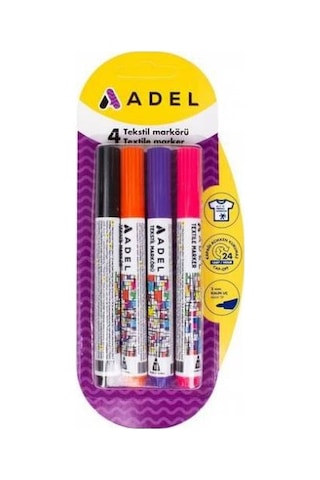 Adel Tekstil Markörü 4'Lü